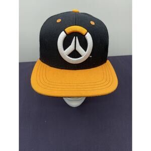 JINX Overwatch Showdown Snapback Baseball Hat Black Wool Blend Adult One Size